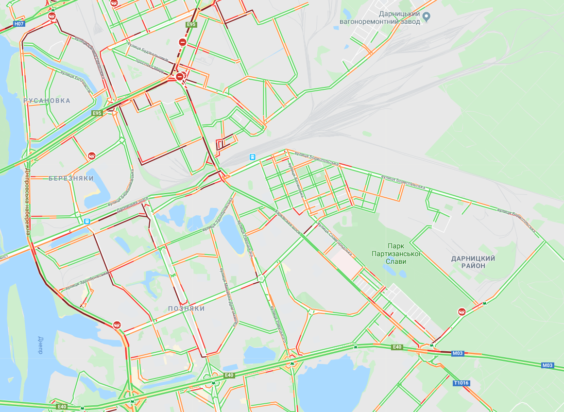 Киев сковали пробки